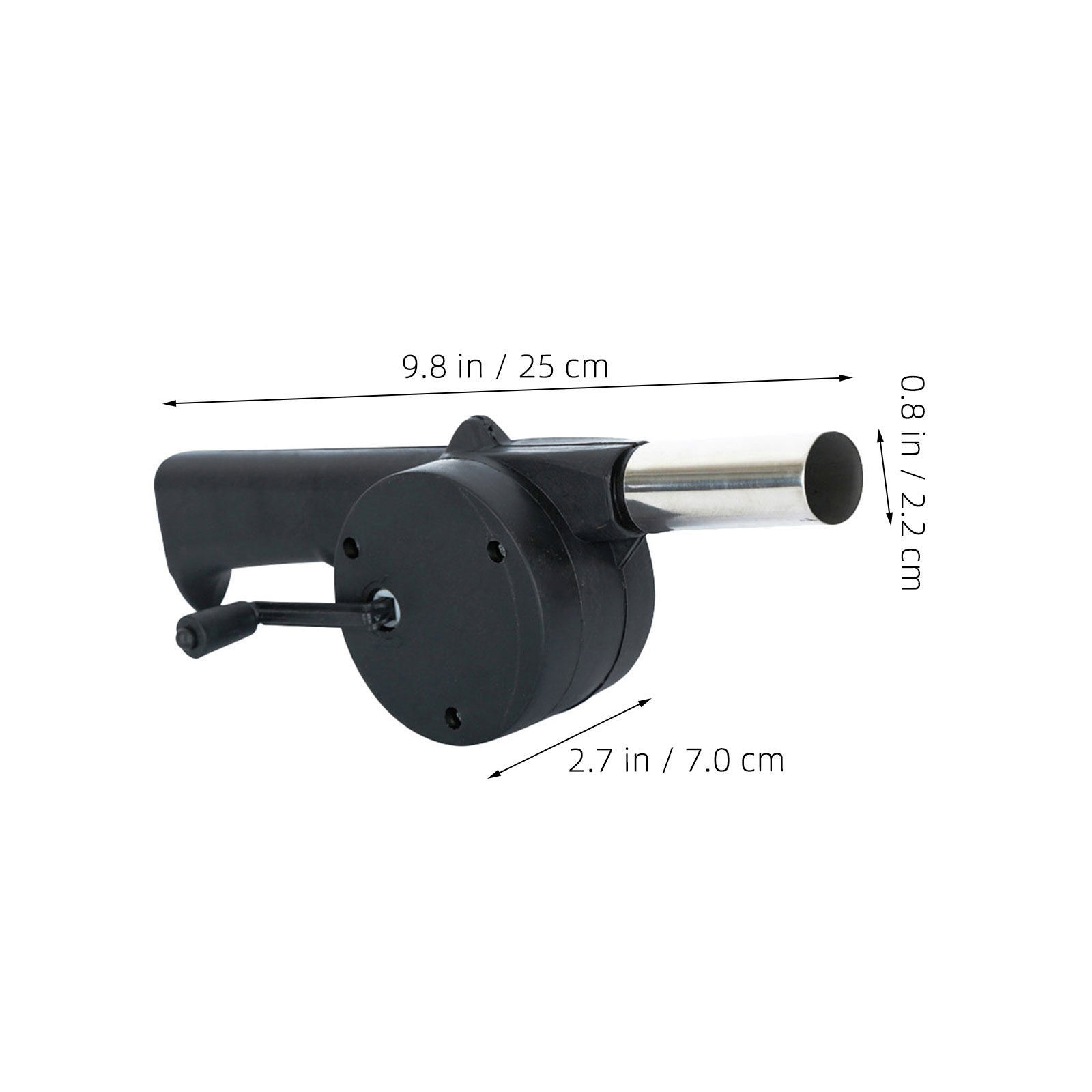 พัดลมเป่าลมแบบมือหมุนสีดำ อุปก - Outdoor Camping Cooking Equipment บทวิจารณ์และราคา