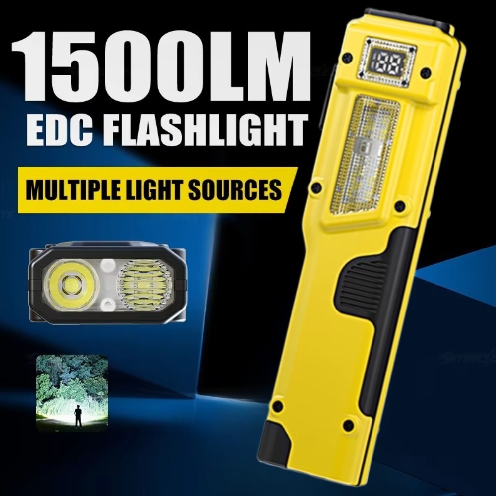 ไฟฉาย LED แบบชาร์จไฟได้ EDC บา - Outdoor Camping Adventure บทวิจารณ์และราคา