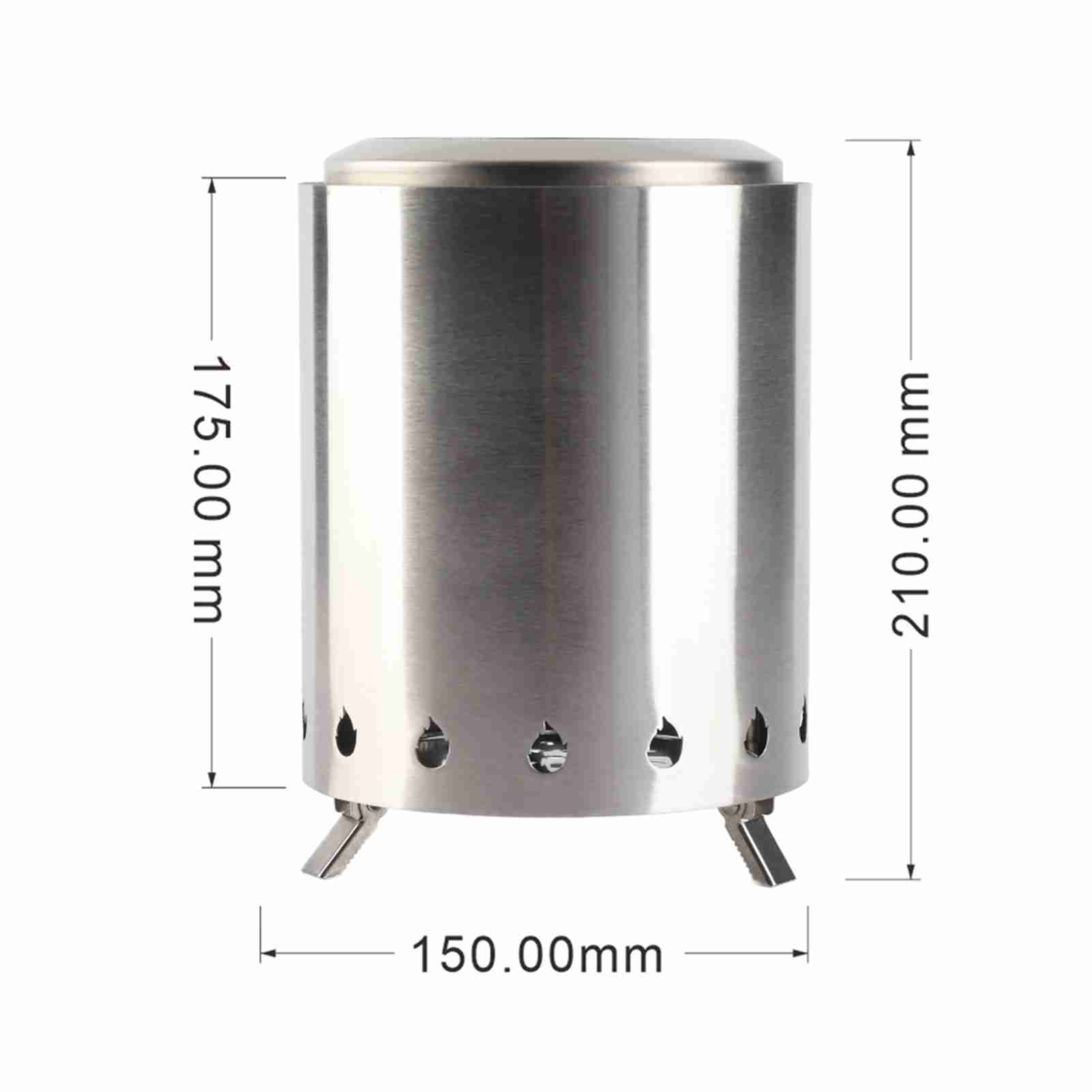 Backpacking เตาไม้กลางแจ้ง Cam - Outdoor Camping Wood Stove บทวิจารณ์และราคา