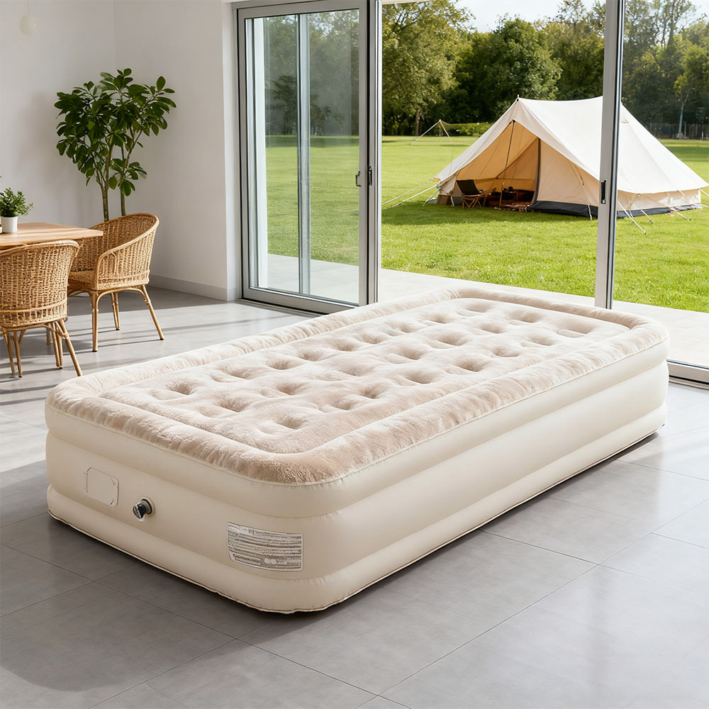 ที่นอนลมพร้อมปั๊มในตัว ที่นอนเ - Outdoor Inflatable Camping Tent With Air Pump บทวิจารณ์และราคา