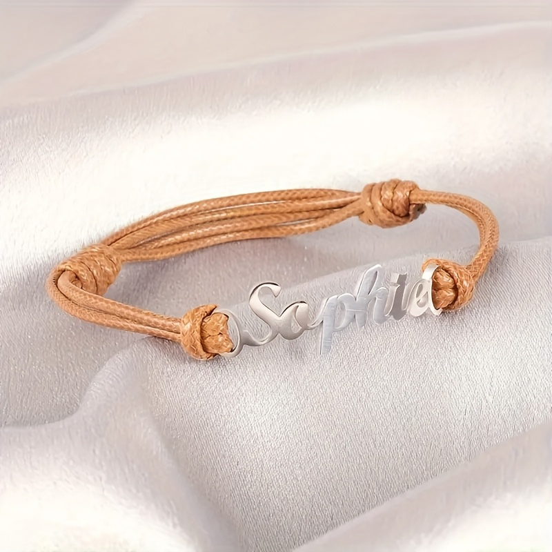 ส่วนบุคคลที่กําหนดเองชื่อสร้อย - Paracord Bracelet บทวิจารณ์และราคา