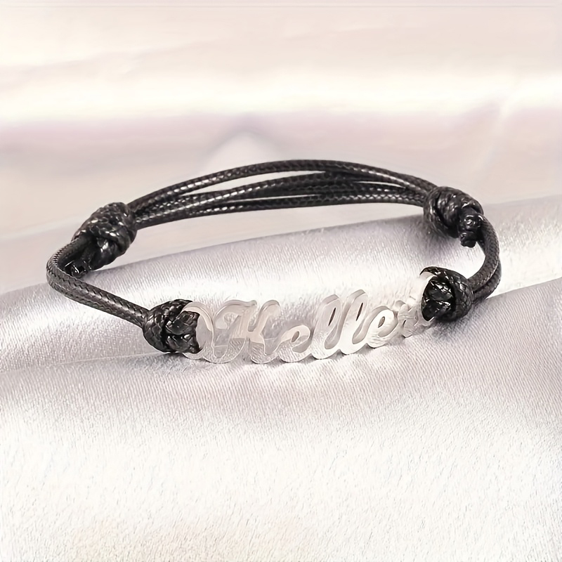 ส่วนบุคคลที่กําหนดเองชื่อสร้อย - Paracord Bracelet บทวิจารณ์และราคา