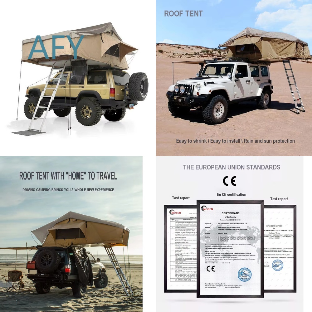 เต็นท์หลังคารถพับอัตโนมัติ เปิ - Outdoor Camping Van Tent บทวิจารณ์และราคา