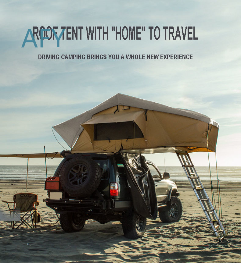 เต็นท์หลังคารถพับอัตโนมัติ เปิ - Outdoor Camping Van Tent บทวิจารณ์และราคา